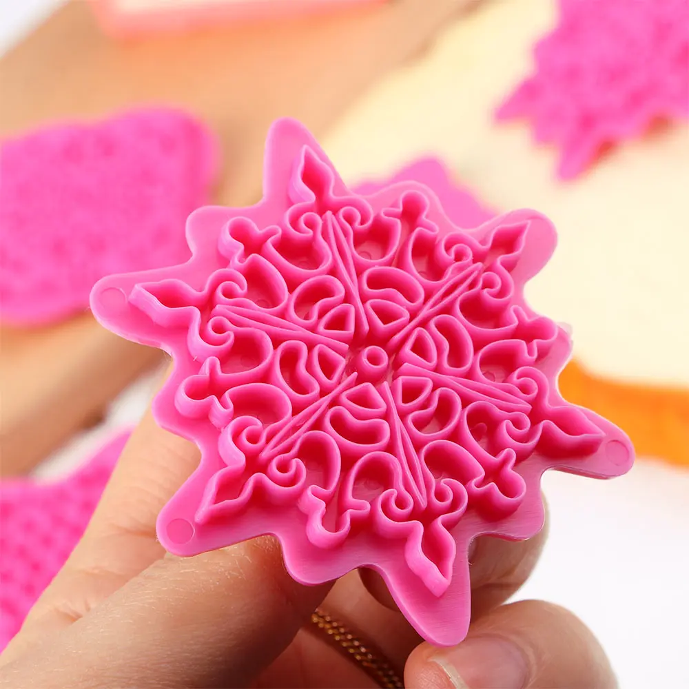 5pcs Mandala Lace Pattern Cookie Stamp Biscuit Mold Cookie Cutter Fondant Cake Molds DIY Baking Bakeware Decoration Tool cookie cutter baking mold cookie mould cookie printing mold fondant cutter baking decorating tools cookie maker press kit cake lace mold pastry cutter
