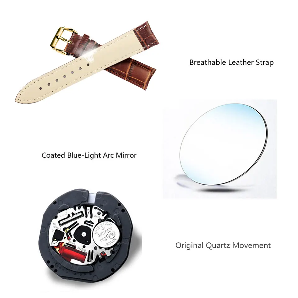 OLEVS Women Watches with Brown Leather Band Fashion Casual Simple Easy Reader Quartz Gold Wristwatch Gifts for Ladies OLEVS Women Watches with Brown Leather Band Fashion Casual Simple Easy Reader Quartz Gold Wristwatch Gifts for Ladies