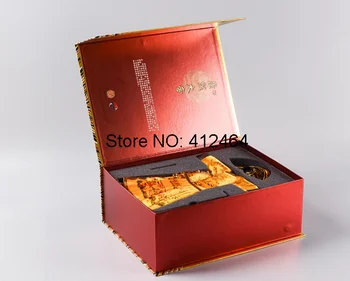 

UV Protected Gold color custom design cardboard necklace paper packaging carton box for jewelry christmas gifts ---PX10920