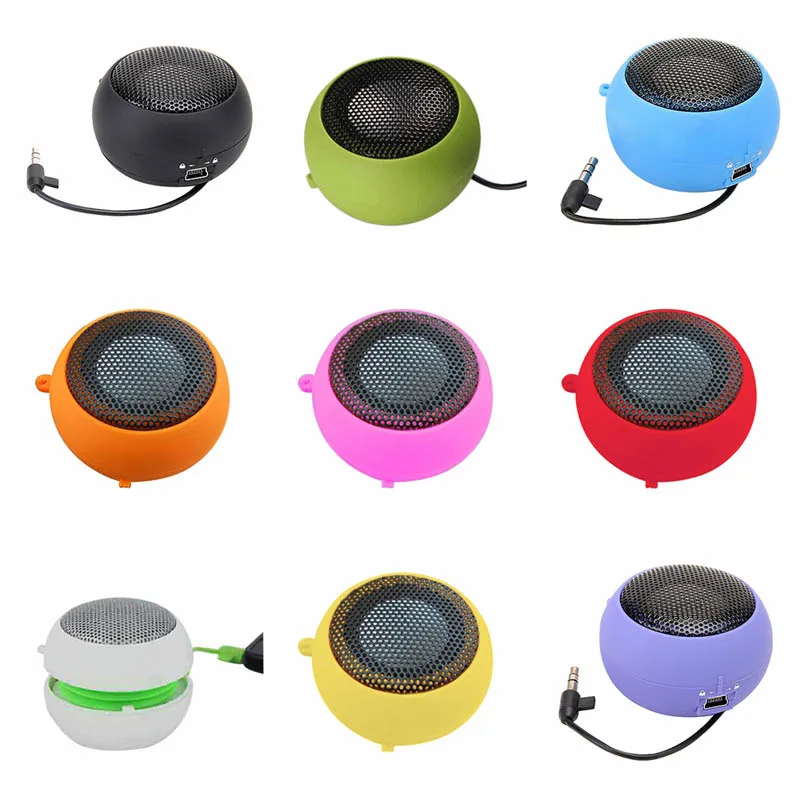 Portable Mini Cute Speaker MP3 Music Loudspeaker Player Outdoor 3.5mm Fashion Wired Speaker Sound Box for Computer Phones