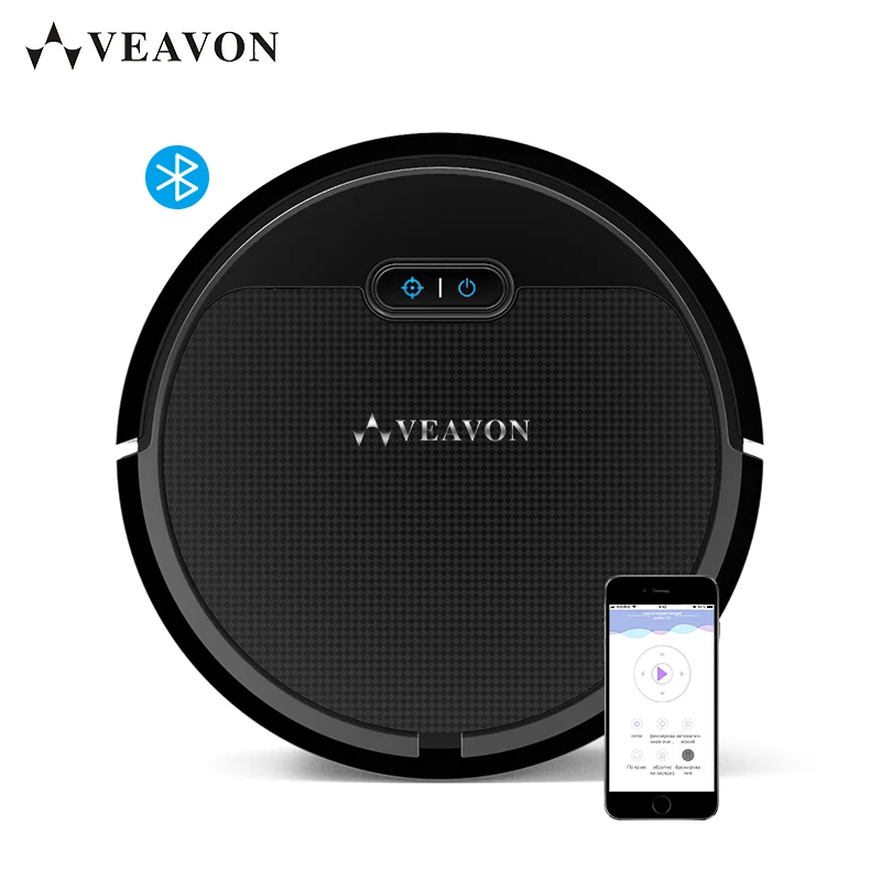 Comprar VEAVON aspiradora Robot V2 por mojado y seco, máquina de vacío de succión de potencia de 1300 Pa, controles de aplicaciones, autocarga