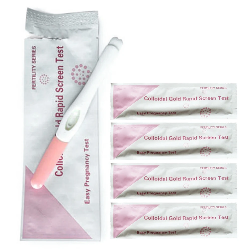 5/10Pcs HCG Early Pregnancy Testing Stick Pen Adult Female Women Pregnant Rapid Test Private Urine Measuring Kit |