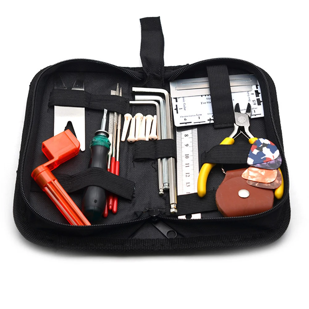 23 шт. гитара ремонт ящик для инструментов с сумкой переноски укулеле бас гитары