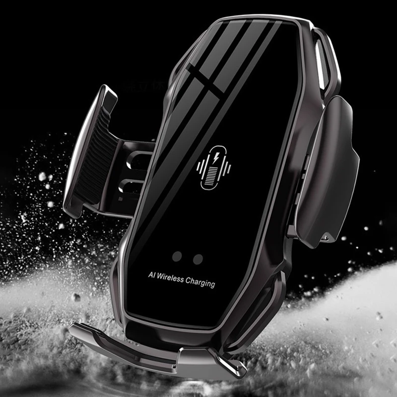 

Universal Magnetic Charging Wireless Car Charger Intelligent Infrared Sensor Mobile Phone Holder Automobile Cellphone Fast Charg