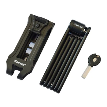 

Bike Lock Folding Steel Joints Lock Anti Shear Foldable Scooter Lock with High Security Hardened Steel Met Anti-theft Lock