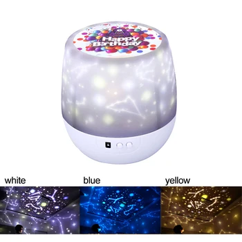 

Colorful Universe Starry Sky Projector Night Light Romantic Rotation Starry Moon Night Lamp USB Charging For Child Birthday Gift