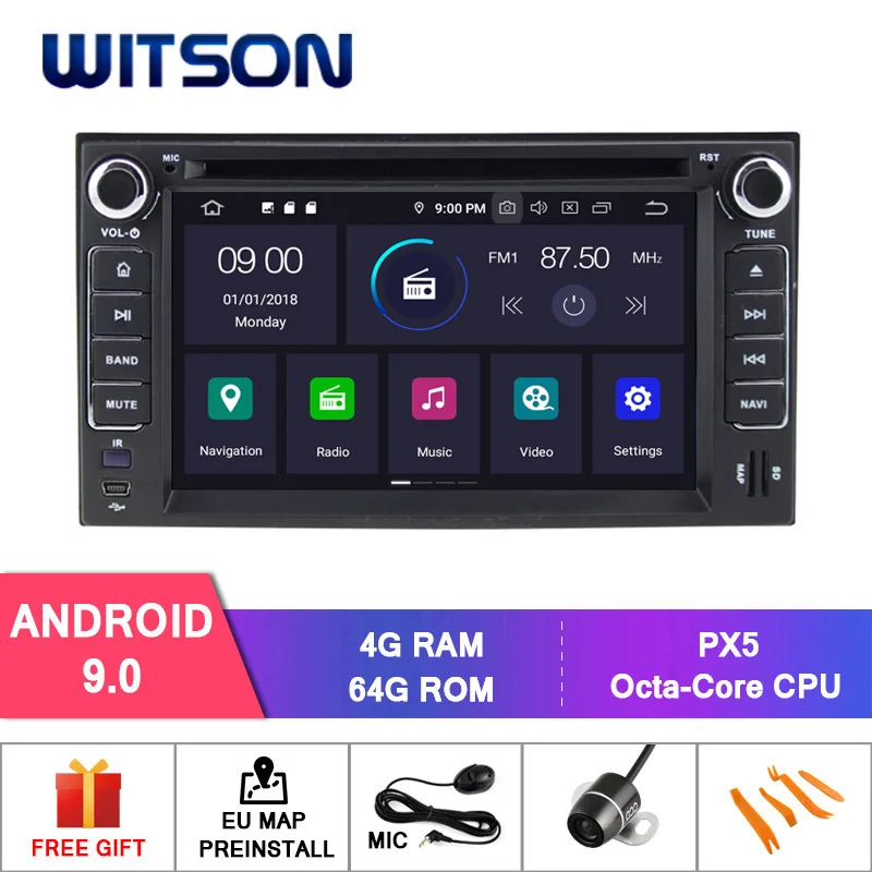 WITSON Android 9,0 Восьмиядерный автомобильный Dvd gps плеер для KIA CERATO/SPORTAGE/SORENTO/SPE ips 4 Гб ram 64 Гб rom Автомобильный gps навигатор - Цвет: PX5 8 Core 4GB RAM
