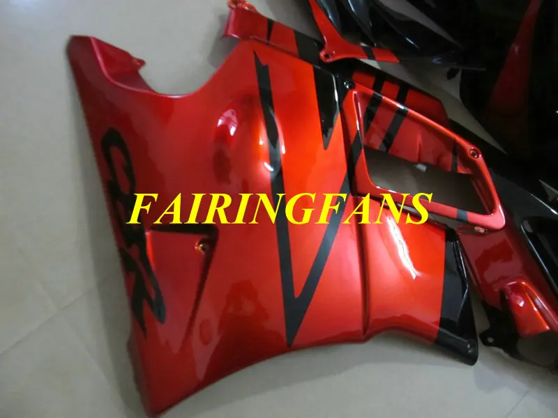 Изготовленный На Заказ обтекатель комплект для HONDA CBR600F2 91 92 93 94 CBR 600 F2 CBR 600F2 CBR600 1991 1994 красный Обтекатели черные+ подарки HS08