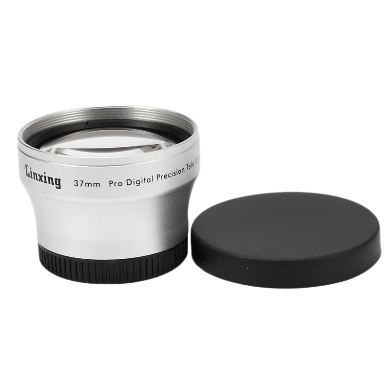 OPQ-NEWYI 37 мм 2.0X телеобъектив для видеокамеры 37 мм 2X серебристый