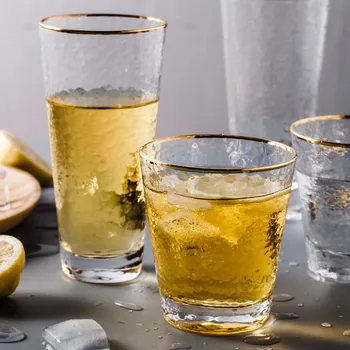 

Glass Home Bar Glass Set Cups Cold Drinks Milk Cups Coffee Mug Cold / Hot Insulation Anti-scalding Milk Cola Cup Tea Drinking Tu