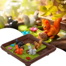 Умные белки ходят орехи головоломка Монтессори игры 60 вызов с решением IQ обучающая игрушка для детей логическое мышление Семейная Игра