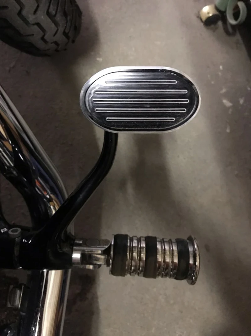 1x полоса мотоцикла педаль тормоза Накладка для Harley Sportster XL883 XL1200 Dyna Fat Bob Softail