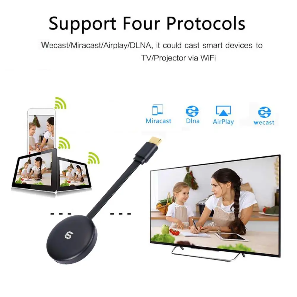 ТВ палка HDMI беспроводной WIFI дисплей ключ приемник 1080P Мобильный экран литой