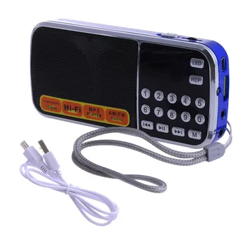 

Mini LCD Receiver Digital FM AM Radio Speaker USB Micro SD TF Card Mp3 Player