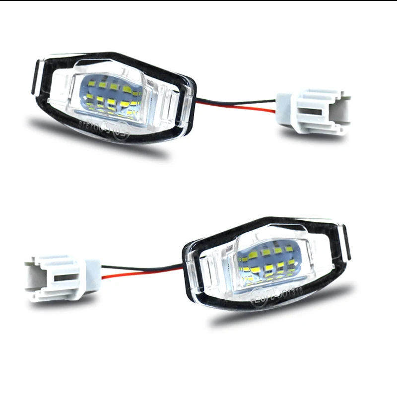 iJDM 2Pcs Car 6000K white  License Plate Light LED For Honda Civic Accord Acura MDX RL TL TSX RDX ILX License Plate Lights 12V