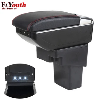 

Armrest Box For Hyundai Solaris Verna Grand Avega 2010-2016 Arm Rest Rotatable Centre Console Storage USB Charging Car Styling