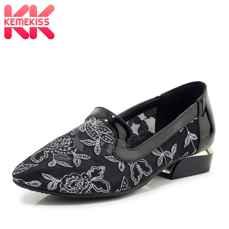 Permanece peor Reparador Mujeres kemekiss bombas guante zapatos mujer puntera Floral trabajo moda  Casual Oficina señora Patchwork calzado femenino tamaño 33 43|Zapatos de  tacón de mujer| - AliExpress