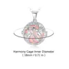 Eudora New 18mm Harmony Ball Humming Bird Pendant Necklace Pregnant Bola Angel Caller Long Chain Personality Jewelry for Women 2
