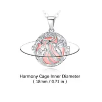 Eudora New 18mm Harmony Ball Humming Bird Pendant Necklace Pregnant Bola Angel Caller Long Chain Personality Jewelry for Women 2