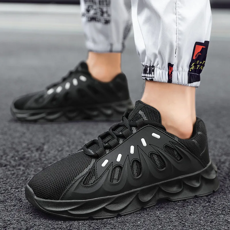 

2019 New Style Online Celebrity MEN'S SHOES Summer Douyin Volcano Celebrity Style Mesh Shoes Hip Hop Sneakers Men's Hip Hop Catw