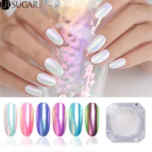 0,2 г жемчужная Оболочка Блеск для ногтей порошок блестящие, дизайн ногтей Блеск порошок хромового пигмента Пыль для украшения ногтей УФ Гель-лак