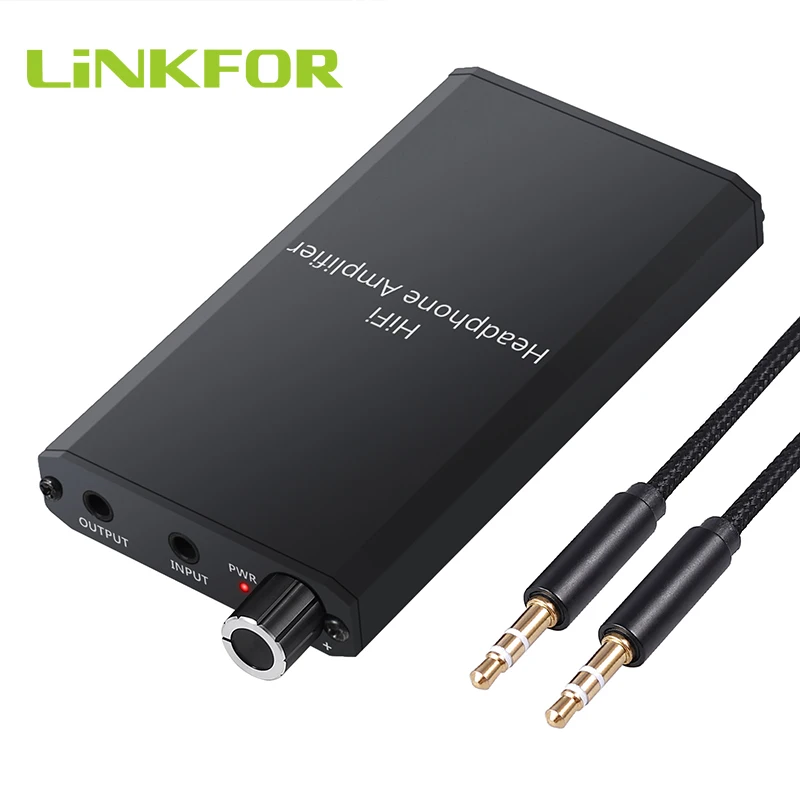 LiNKFORPortableHiFiEarphoneHeadphoneAmplifierAudio1000mAHTwo