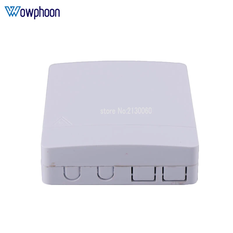 

Fiber optic cable terminal box, double port FTTH fiber protection box, ABS material, white color Customized