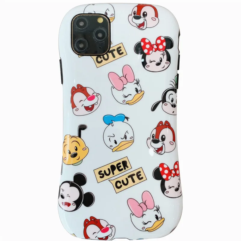 

iface phone case Mickey Minnie Glossy Family cute Small waist cover for iphone 7 8 X Xs XR Xs MAX 11 11Pro 11Promax