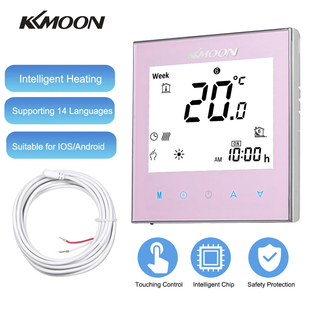 KKmoon цифровой термостатический водонагреватель энергосберегающий Голосовое управление Энергосбережение AC 95-240V 16A сенсорный ЖК-дисплей