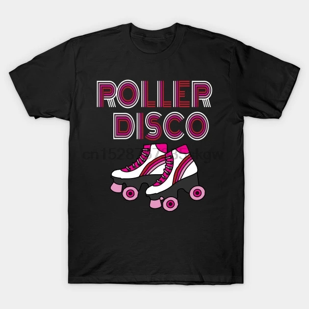 Men tshirt Roller skates Love Disco Skate Derby Girl 70s Skates T Shirt Printed T-Shirt tees top | Мужская одежда