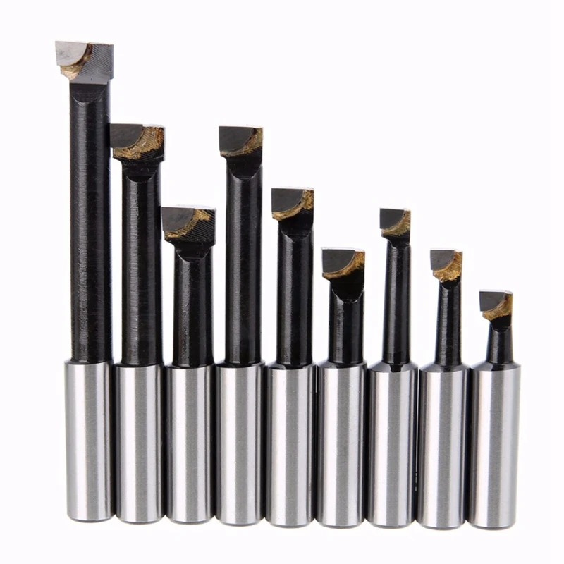 

MT4 Taper, F1-12 50Mm Boring Head with MT4 Shank and 9Pcs 12Mm Boring Bars Set, Boring Head Set