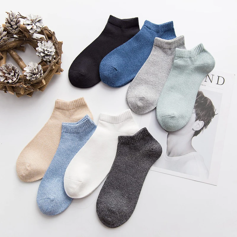 10 пара/лот мужские носки удобные невидимые летние зимние дышащие по щиколотку