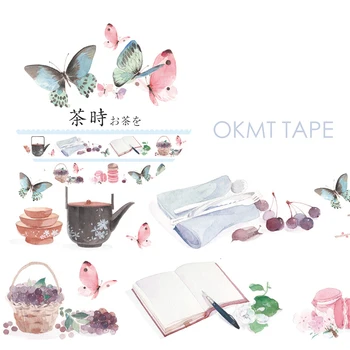 

masking tape Decoration Student Sticker Butterfly Tea washitape