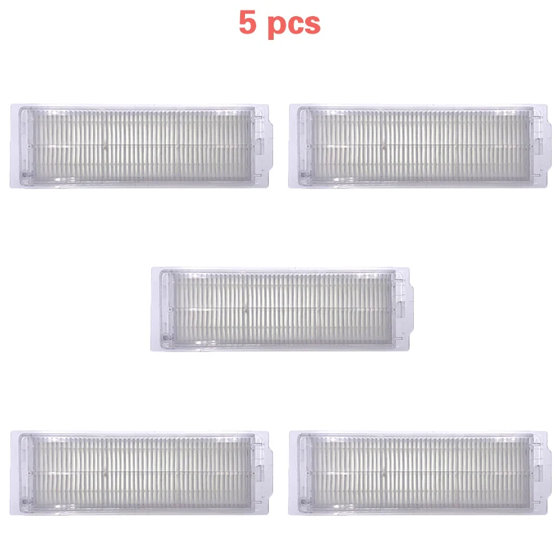5 PCS Новые 3/5 HEPA робот уборочная машина аксессуары для запасных частей для xiaomi Viomi V2 V-RVCLM21B STYJ02YM пылесос Конга 3490 - Цвет: 5 PCS