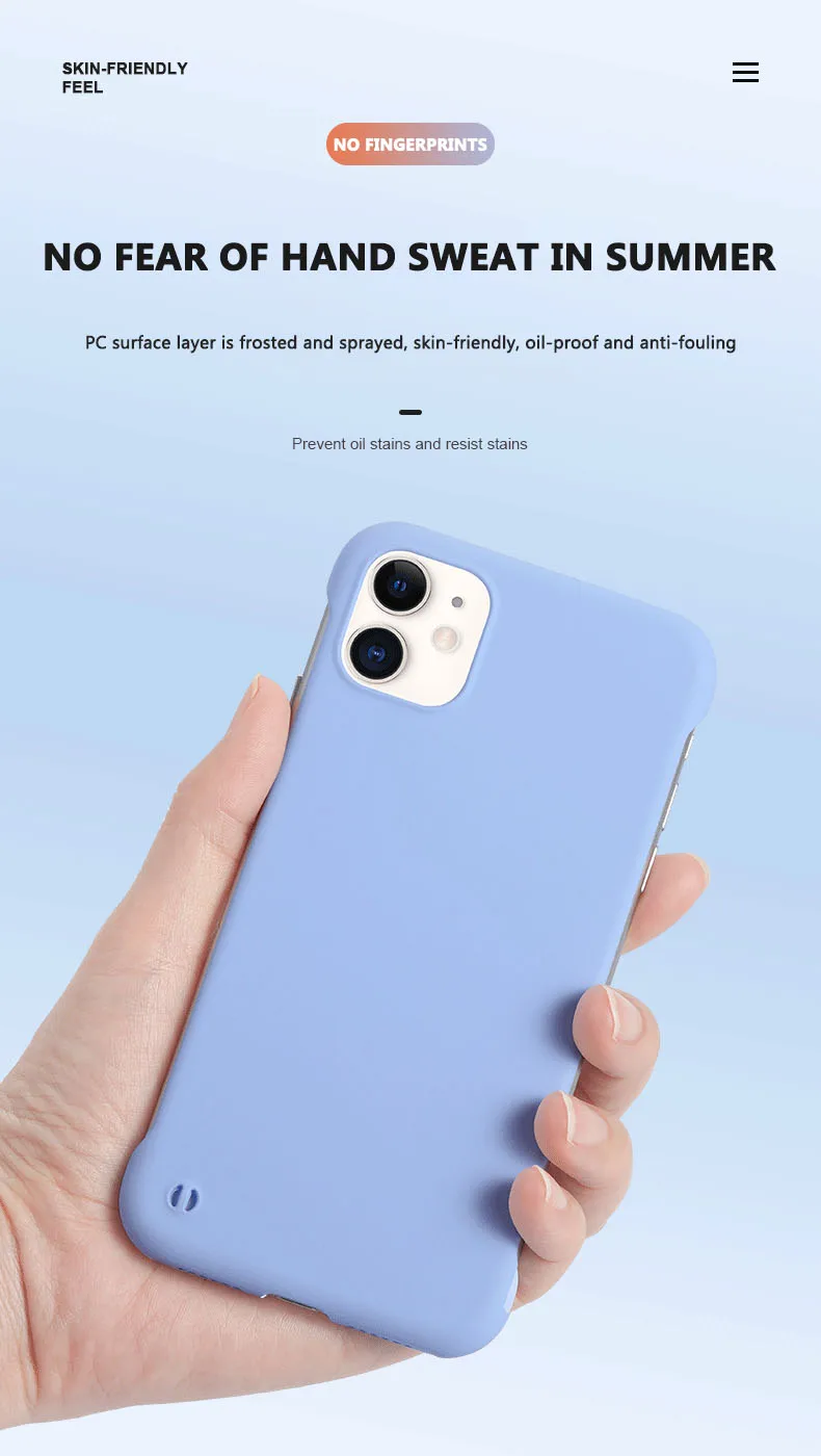 Slim Hard PC Frameless Phone Case For iPhone 13 12 11 Pro Max Mini XR XS X 6 6S 7 8 Plus SE 2 Shockproof Matte Solid Color Cover Slim Hard PC Frameless Phone Case For iPhone 13 12 11 Pro Max Mini XR XS X 6 6S 7 8 Plus SE 2 Shockproof Matte Solid Color Cover