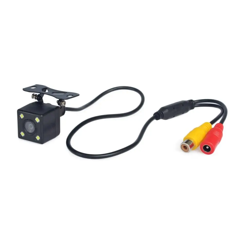 DIYKIT, беспроводной Видео парковочный радар, 4 датчика, 4,3 дюймов, Автомобильное Зеркало, монитор+ 4 x светодиодный, Автомобильная камера заднего вида, помощь при парковке