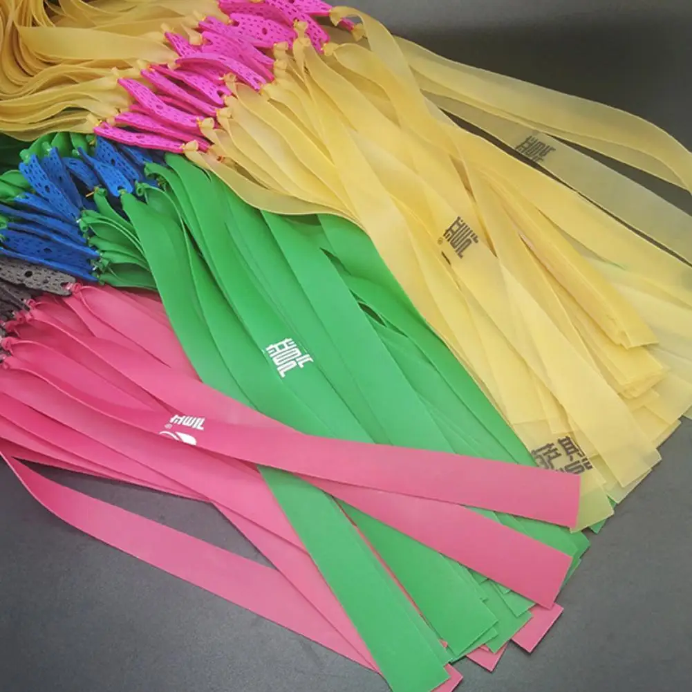 1pcs Slingshot Rubber Band Natural Latex Catapult for Professional Hunting Slingshot Flatband Random Color slingshot rubber band