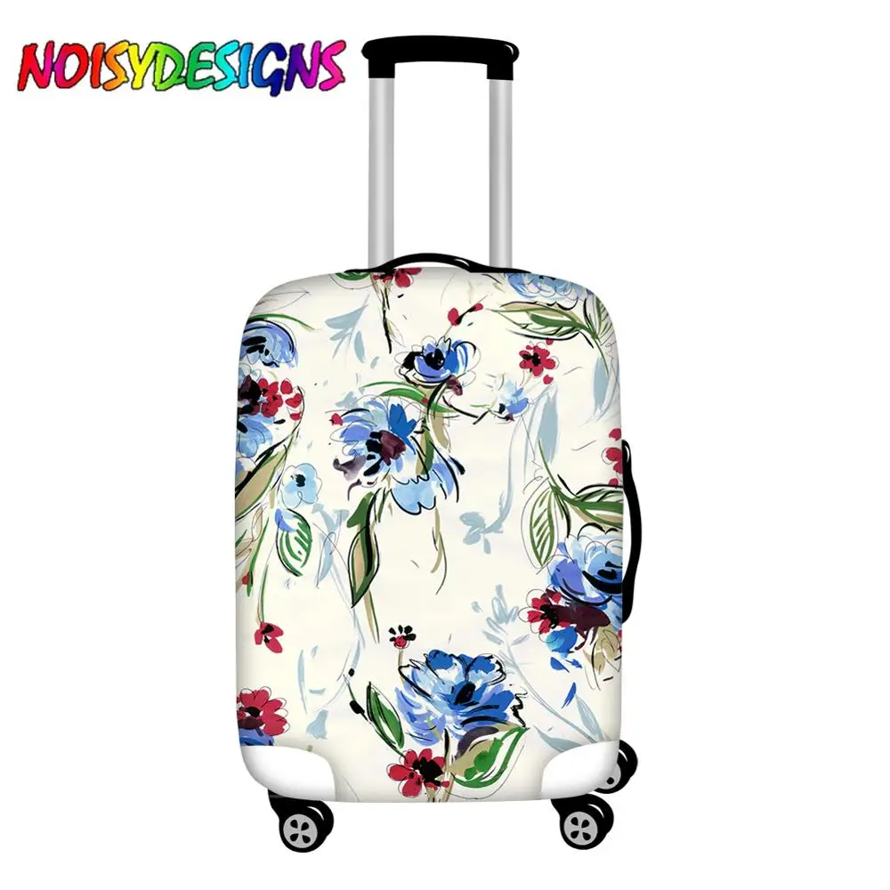 NOISYDESIGNS цветочный чемодан для рисования, защитный чехол для 18-28 дюймов, аксессуары для багажа на колесиках, чехол, пылезащитный чехол - Цвет: LMYD5375