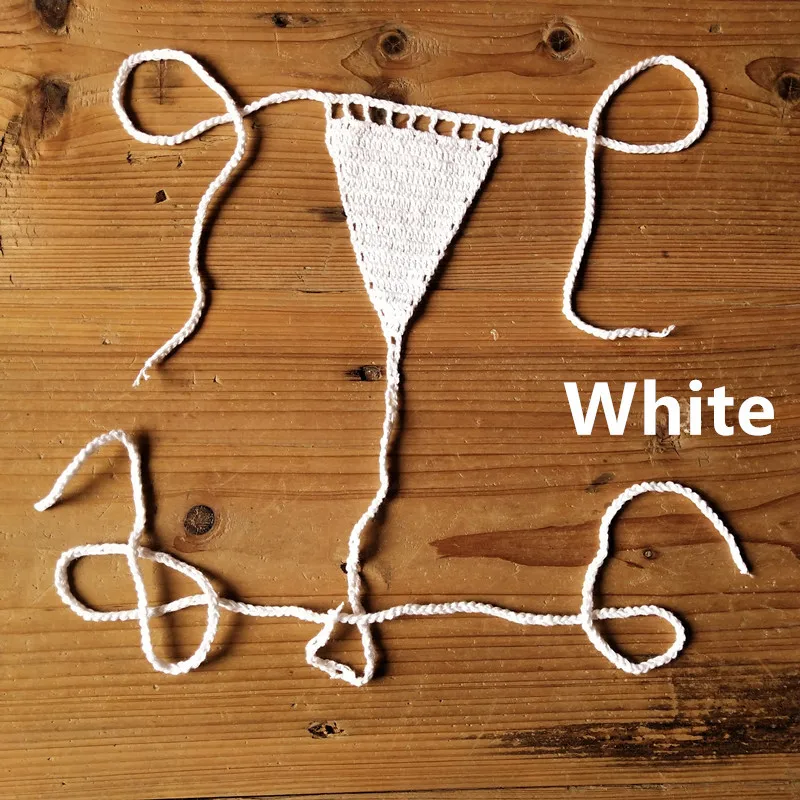 Women Sexy Crochet Bikini Bottom Boho Thong Swimwear Handmade Swimsuit Knitting Shorts