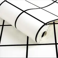 Современный минималистичный Ins обои с завитками сетка красные черные белые обои с квадратными рисунками молочный чай магазин одежды магазин декоративный фон настенные