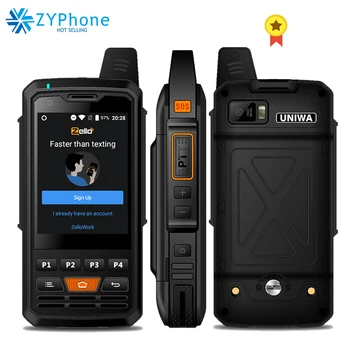 

4G LTE Global Zello Rugged PTT Walkie Talkie 2.8'' Touch Screen 8GB ROM 4000mAh Android 6.0 Quad Core 4G Smartphone UNIWA F50