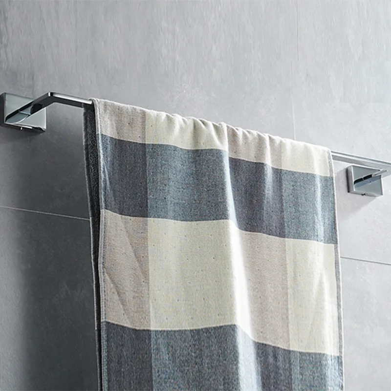 

Copper Towel Rack Single Pole Towel Rack Bathroom yu jin gan Towel Bar Chrome Single-rod Towel Rack