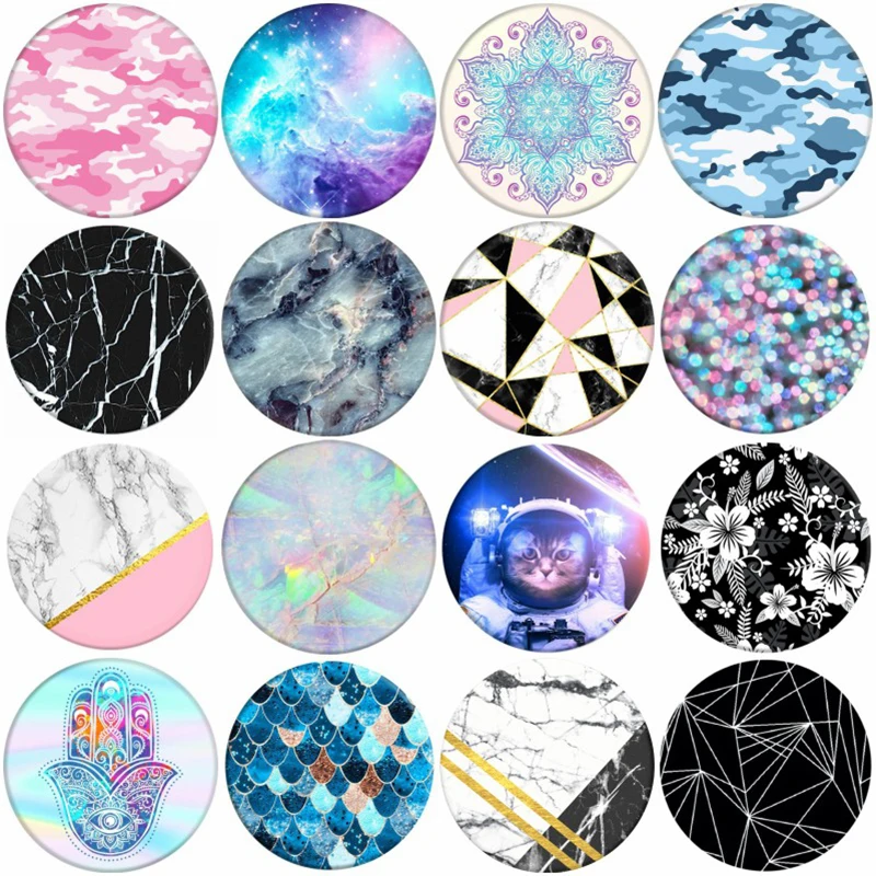 

Marble Phone Socket Finger Ring Grip Phone Holder Air Bag SmartPhone Попсокет Universal Expanding Mount