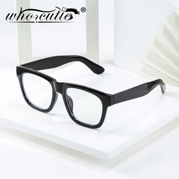 

WHO CUTIE 2020 Fashion Anti Blue Light Blocking Square Glasses Frame Women Men Brand Optical Clear Lens Computer Eyeglasses S207