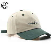 

FS 2022 Trendy Green Orange Patchwork Baseball Caps For Women Spring Snapback Dad Hat Candy Color Streetwear Hip Hop Men Caps