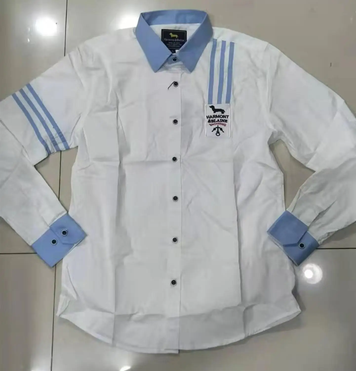 Новинка, Eden Park, модный бренд, Camisa Masculina, рубашка с длинным рукавом, мужские тонкие рубашки, фирменный дизайн, полосатые повседневные мужские рубашки для собак - Цвет: 2