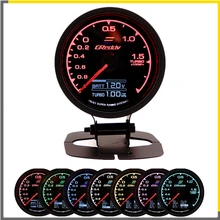 Спидометр GReddi Multi D/A lcd цифровой дисплей Turbo Boost автомобильный измерительный прибор 2,5 дюйма 62 мм 7 цветов в 1