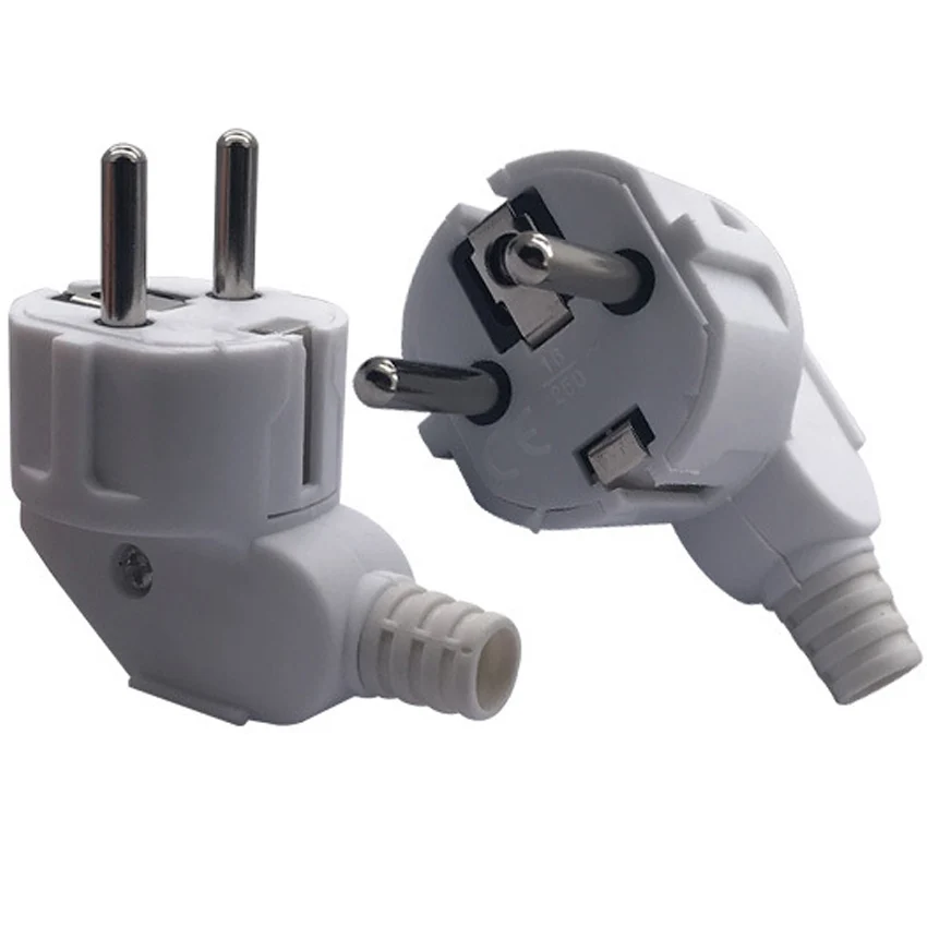 250v 16a French Russia Korea German EU Schuko Plug power cord wired cable Socket Male Female Assembly Receptacle connector plug adapter