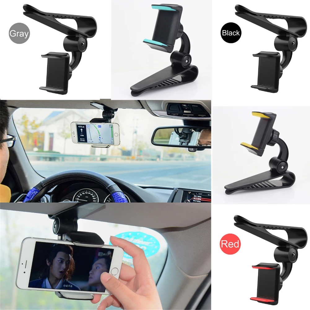 5 цветов 360 ° Car автомобильный солнцезащитный козырек крепление на присоске держатель кронштейн стойка для мобильного телефона