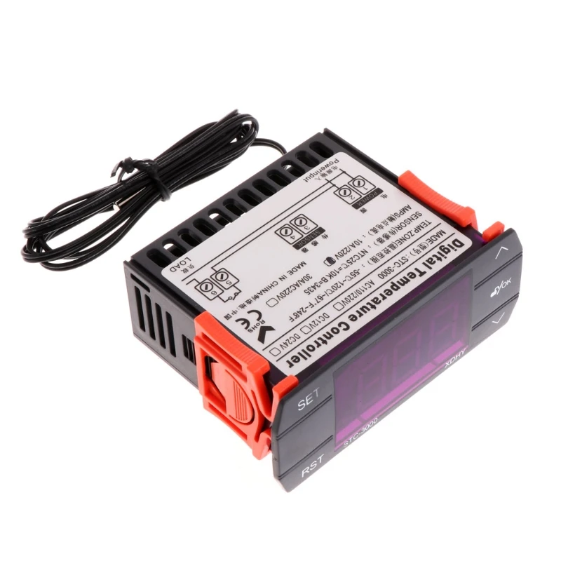 AIMOMETER AC 110-220V 10A цифровой регулятор температуры STC-3000 сенсорный экран по Цельсию и Фаренгейту с датчиком